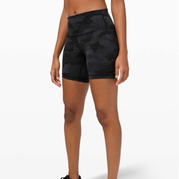 Lululemon Wunder Train High Rise Shorts Camo - Picture 1 of 5